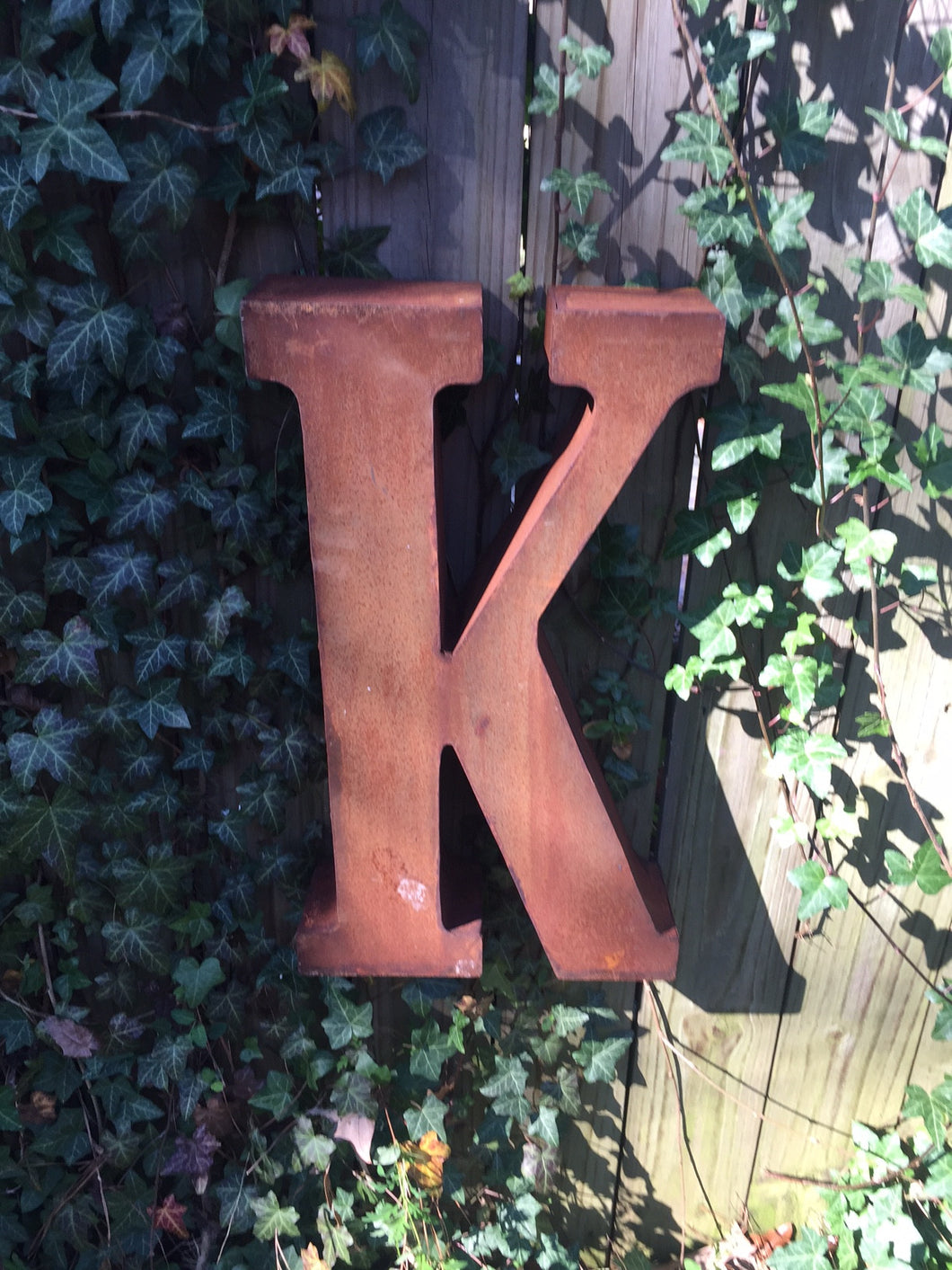 Metal Letter K  - Large