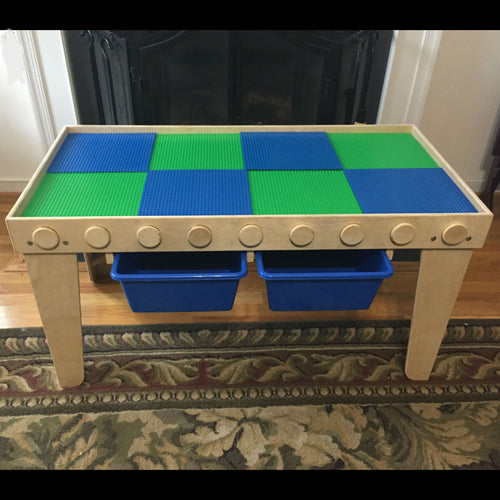 Custom Built Lego Table Blue/Green - the Nine 4